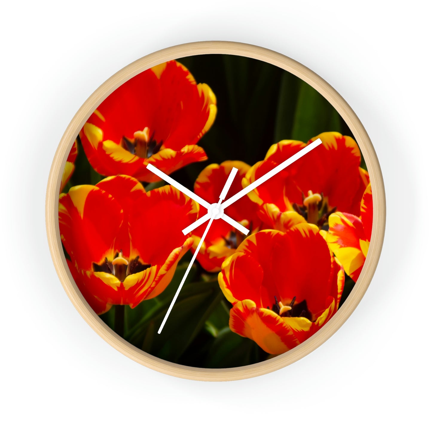 Flowers 19 Wall Clock