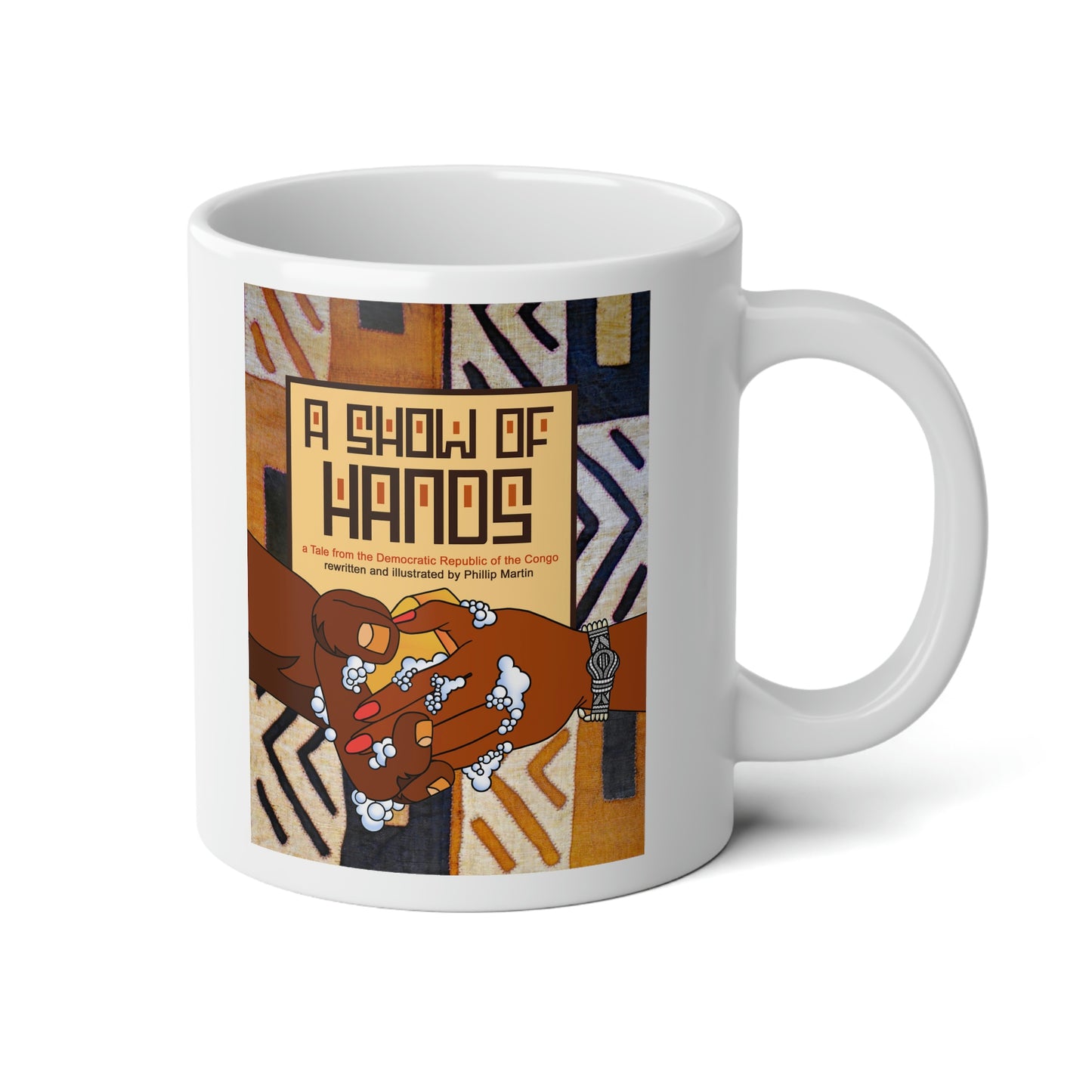 A Show of Hands Jumbo Mug, 20oz