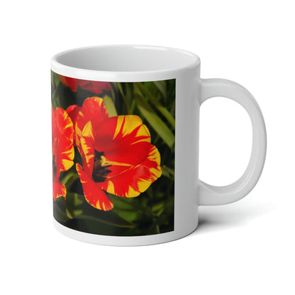 Flowers 12 Jumbo Mug, 20oz