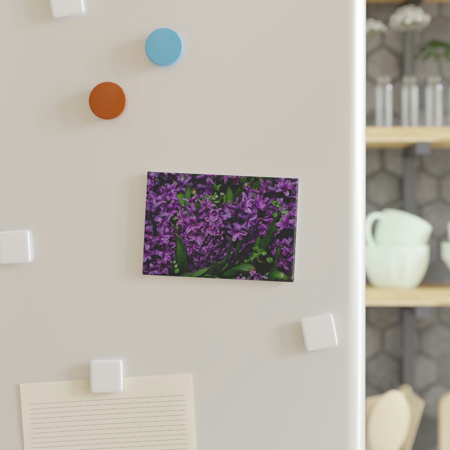 Flowers 21 Button Magnet, Rectangle (1 & 10 pcs)