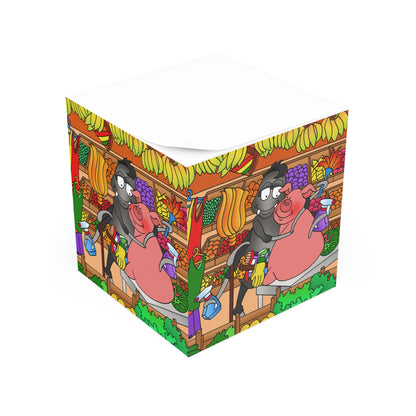 Anansi and the Market Pig Note Cube