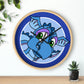 Triple Gratitude with Assorted Monsters! Wall clock