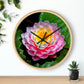 Flowers 25 Wall Clock