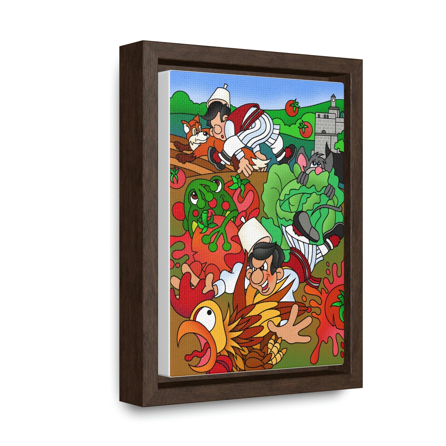The Half Rooster! Gallery Canvas Wraps, Vertical Frame