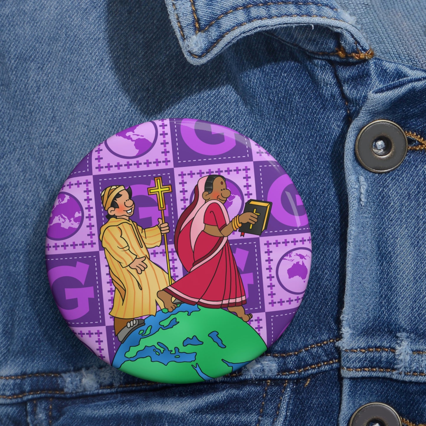 The Bible as Simple as ABC G Custom Pin Buttons