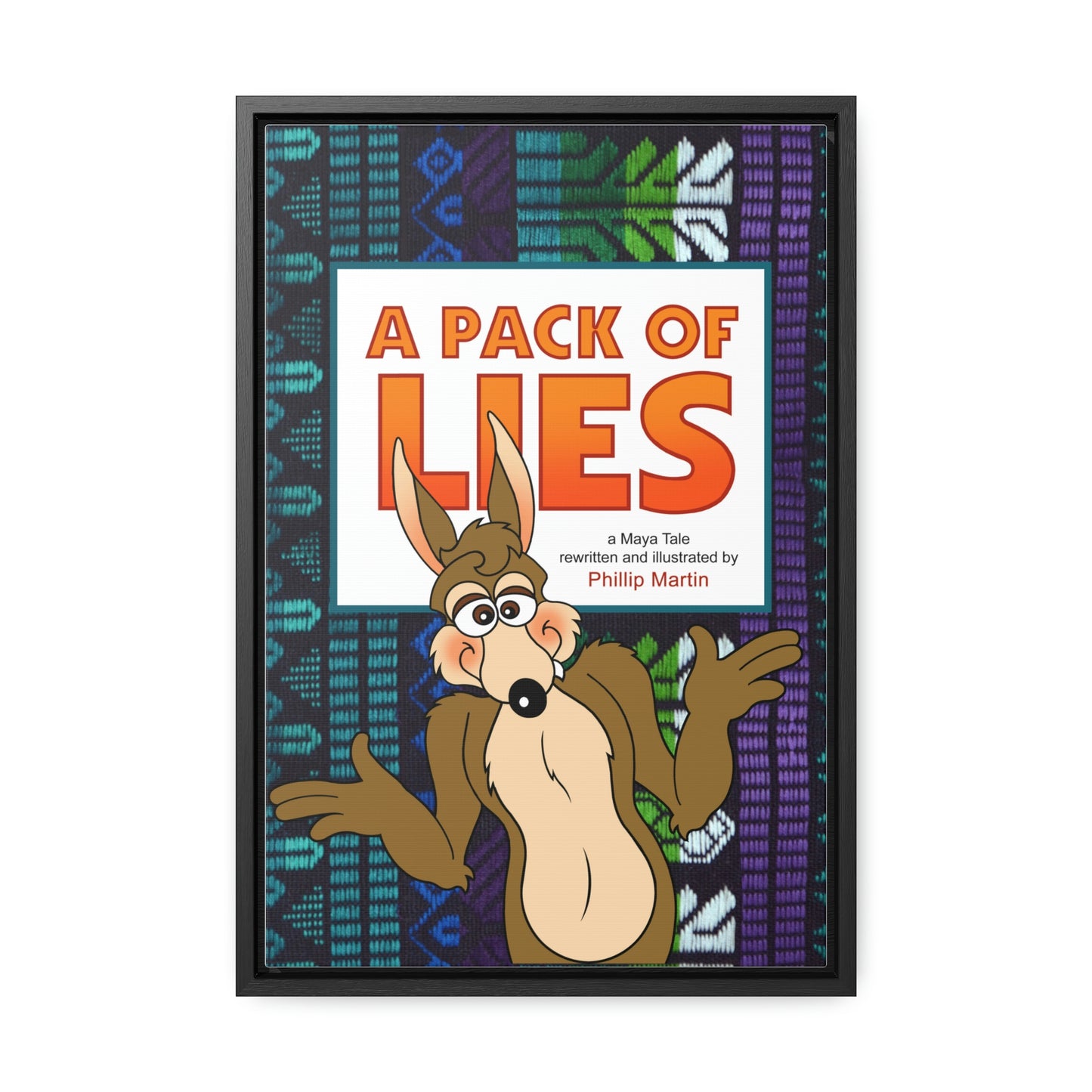 A Pack of Lies Gallery Canvas Wraps, Vertical Frame