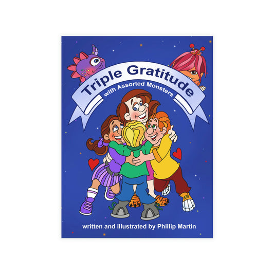 Triple Gratitude with Assorted Monsters Greeting Card Bundles (envelopes not included)