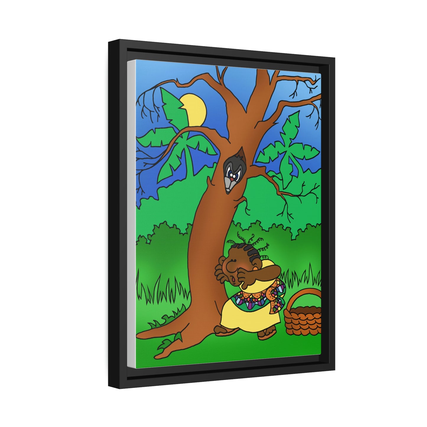 Once Upon West Africa Matte Canvas, Black Frame