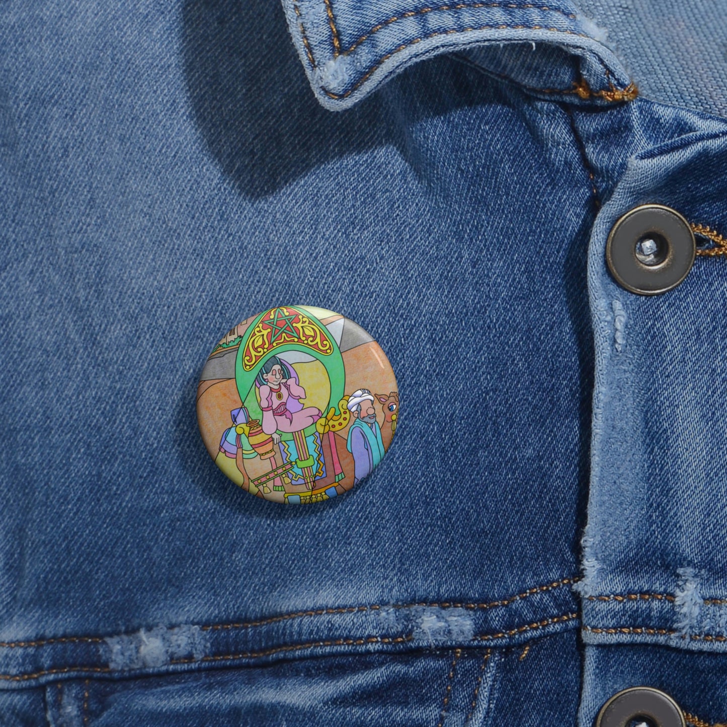 The Stone at the Door! Custom Pin Buttons