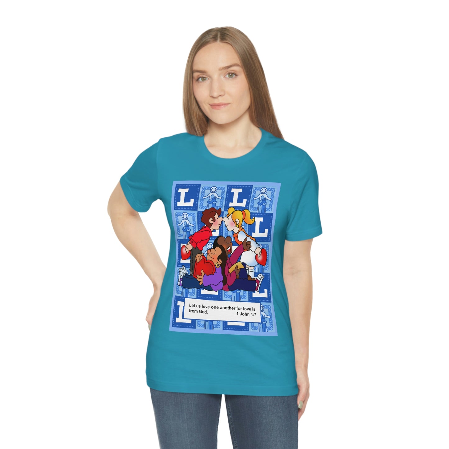 The Bible as Simple as ABC L Unisex Jersey Short Sleeve Tee