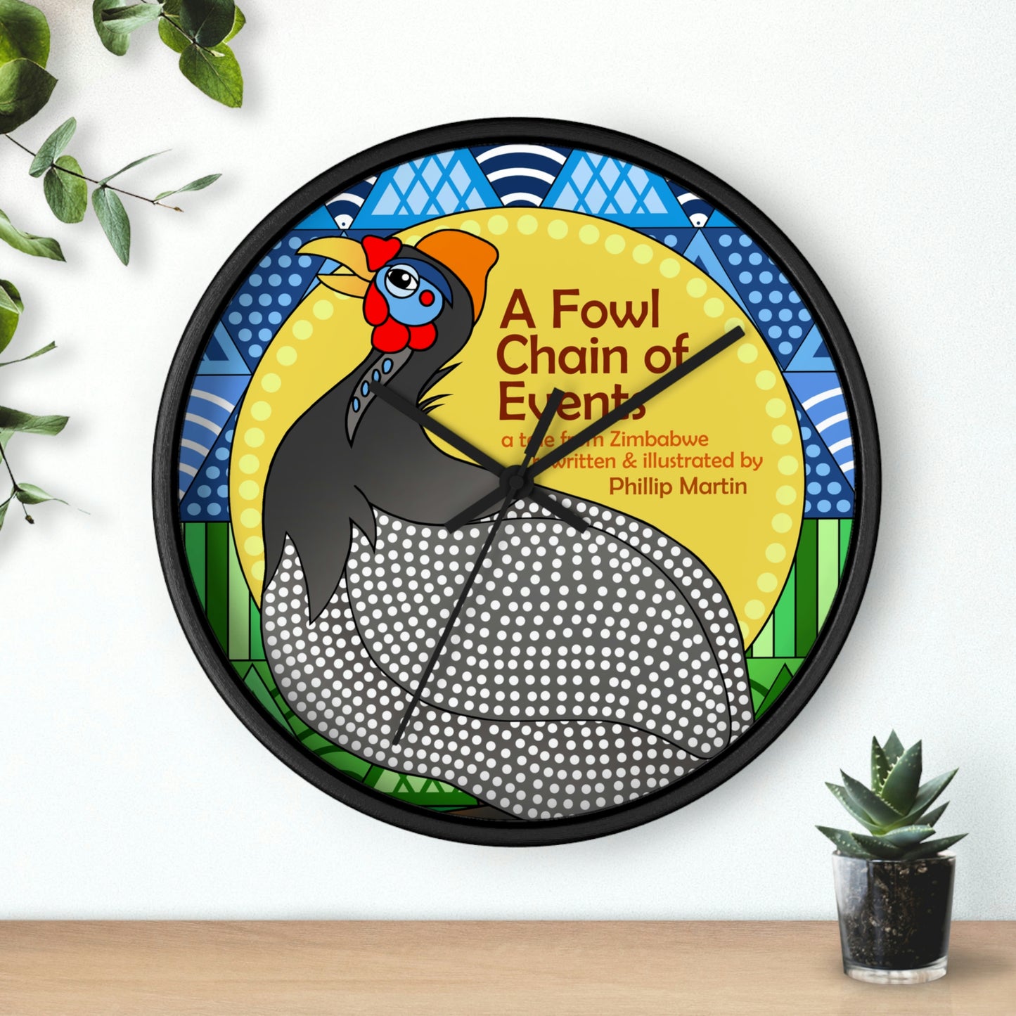 A Fowl Chain of Events Wall clock