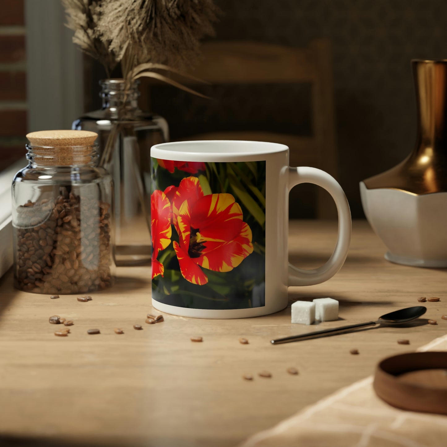 Flowers 12 Jumbo Mug, 20oz