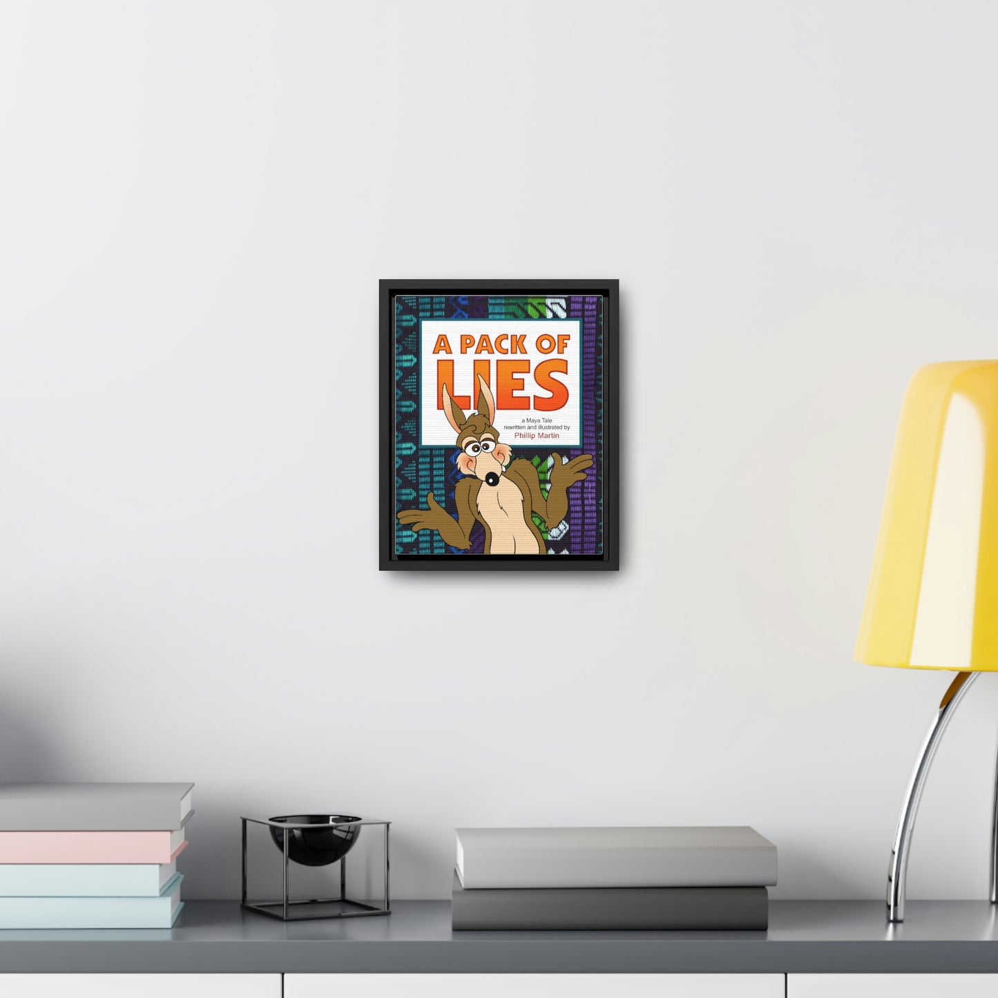 A Pack of Lies Gallery Canvas Wraps, Vertical Frame