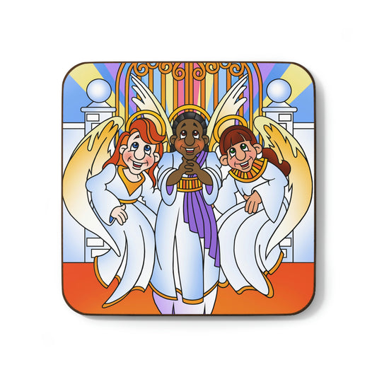 Shirley, Goodness, and Mercy Hardboard Back Coaster