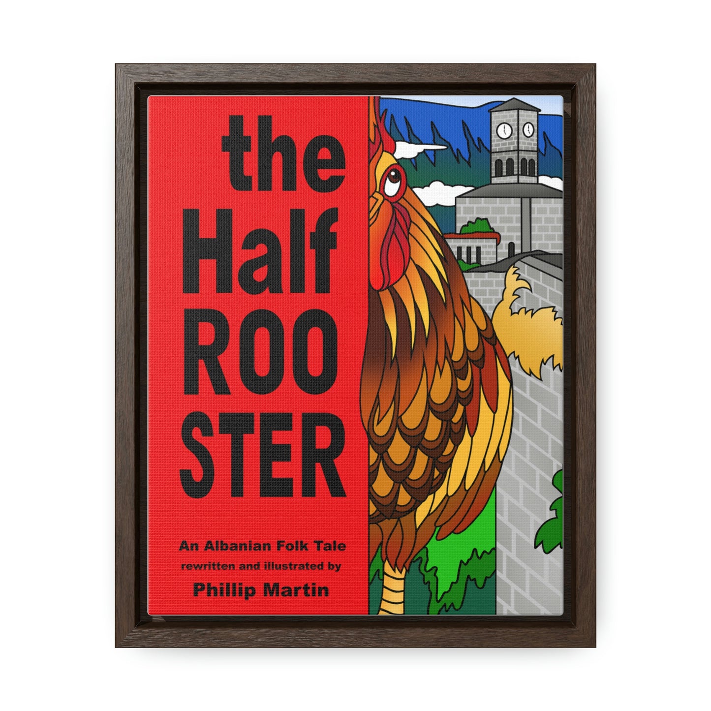 The Half Rooster Gallery Canvas Wraps, Vertical Frame