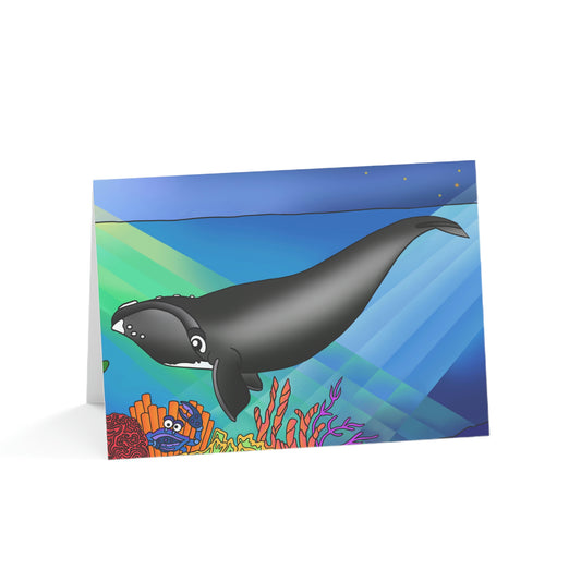 Gray Whale Greeting Cards (1, 10, 30, and 50pcs)