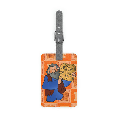 The Bible as Simple as ABC F Saffiano Polyester Luggage Tag, Rectangle