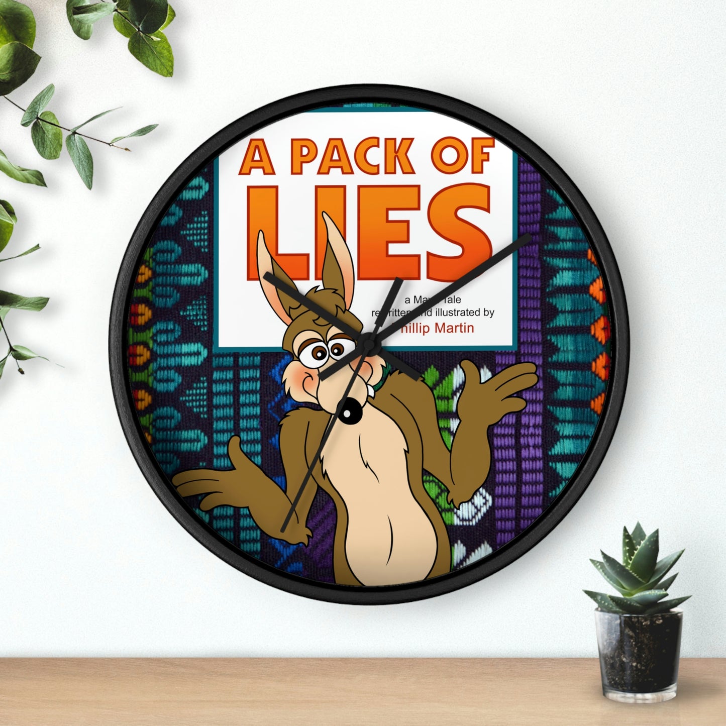A Pack of Lies Wall clock
