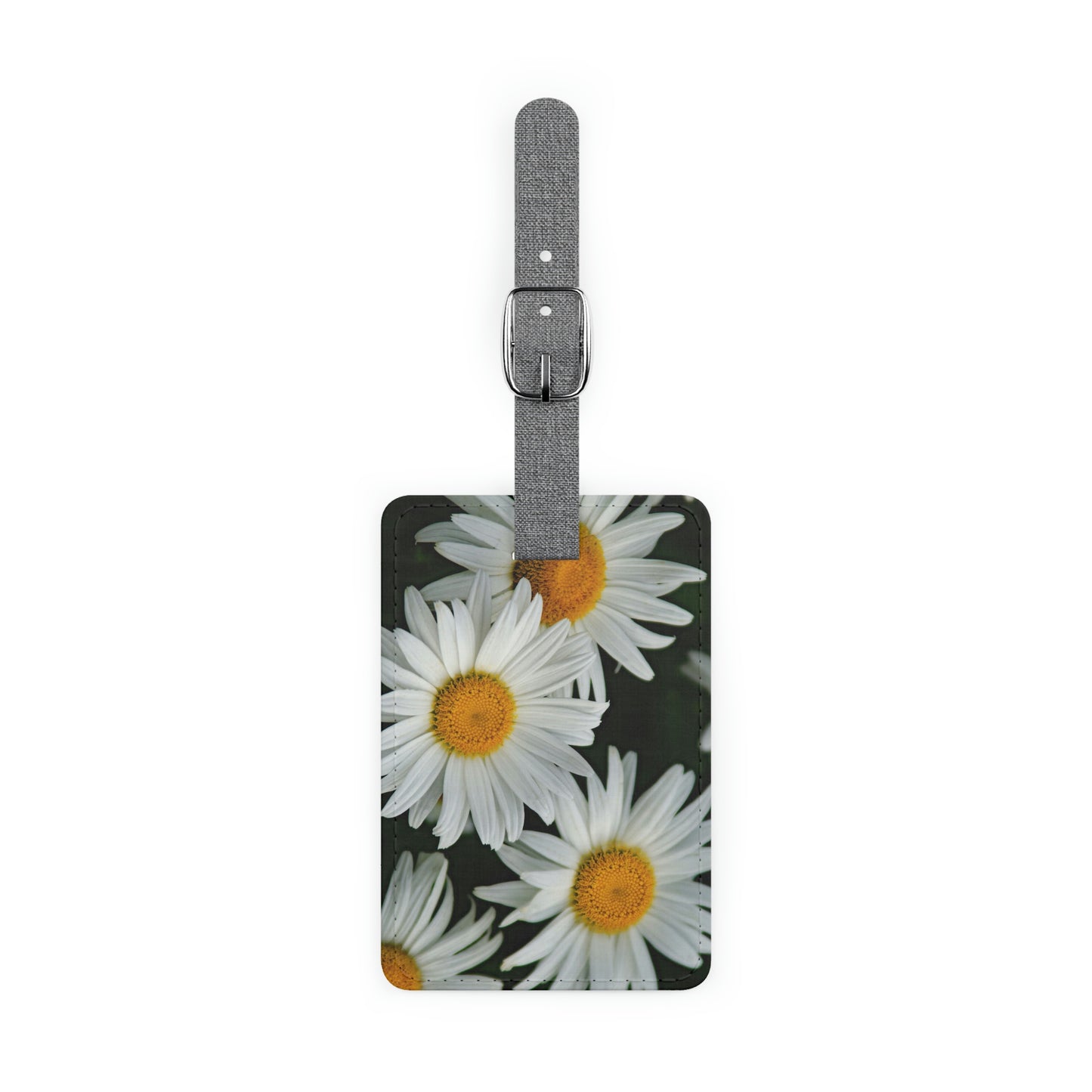 Flowers 01 Saffiano Polyester Luggage Tag, Rectangle