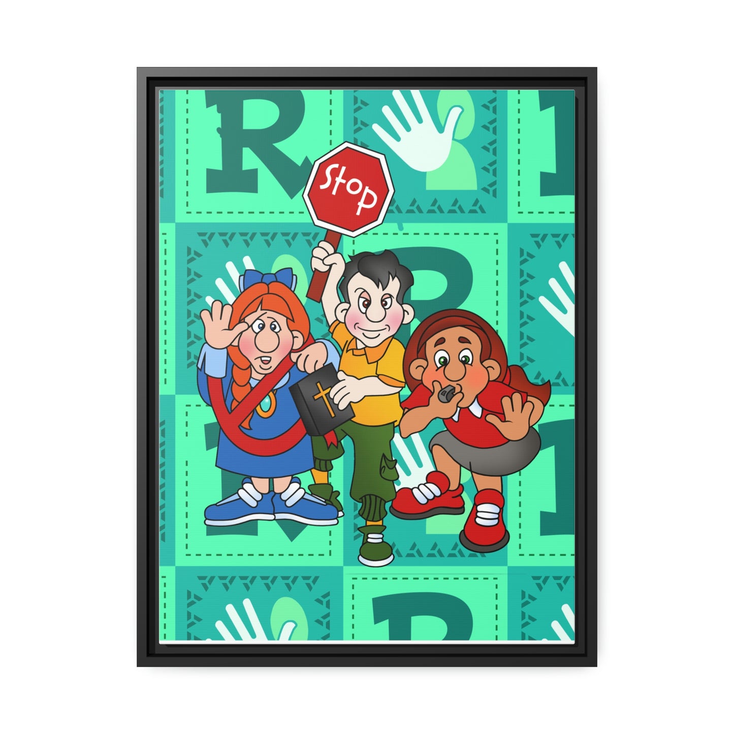 The Bible as Simple as ABC R Matte Canvas, Black Frame