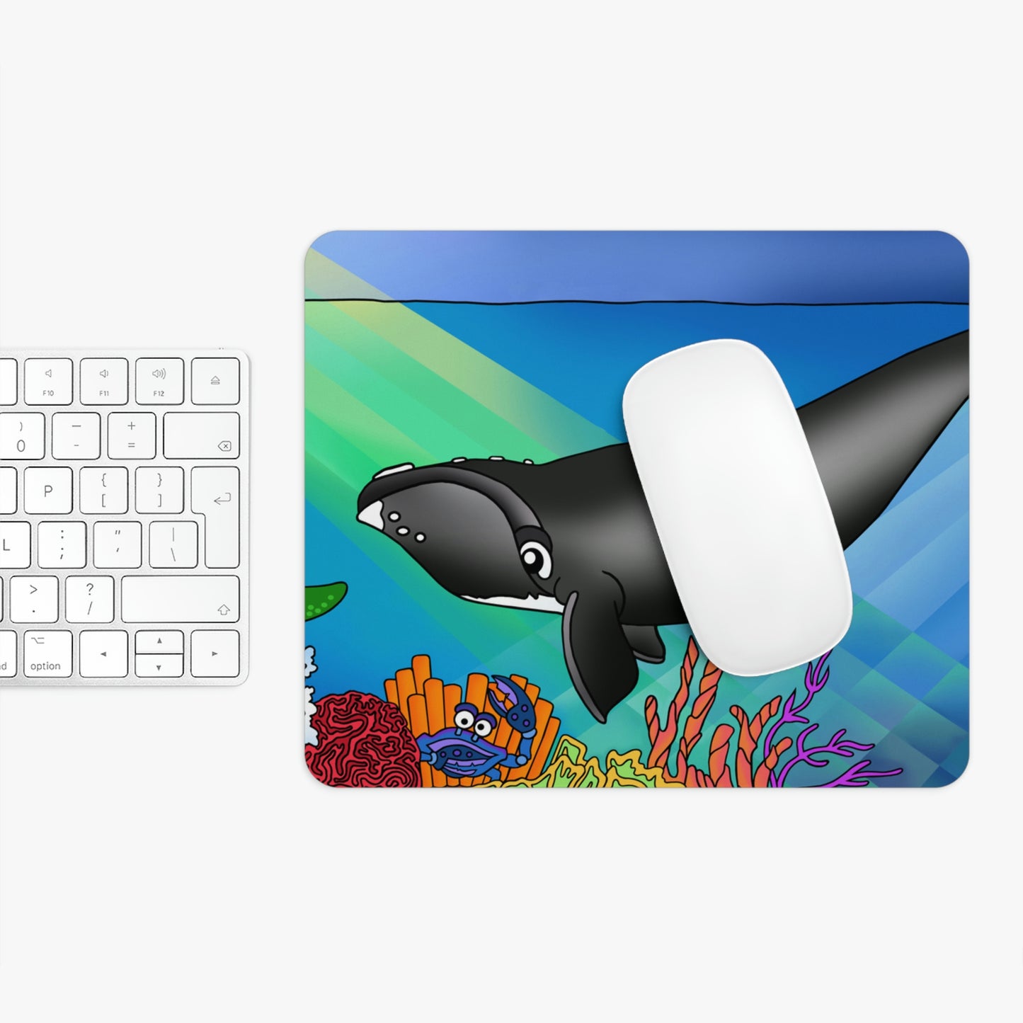 Gray Whale Mouse Pad