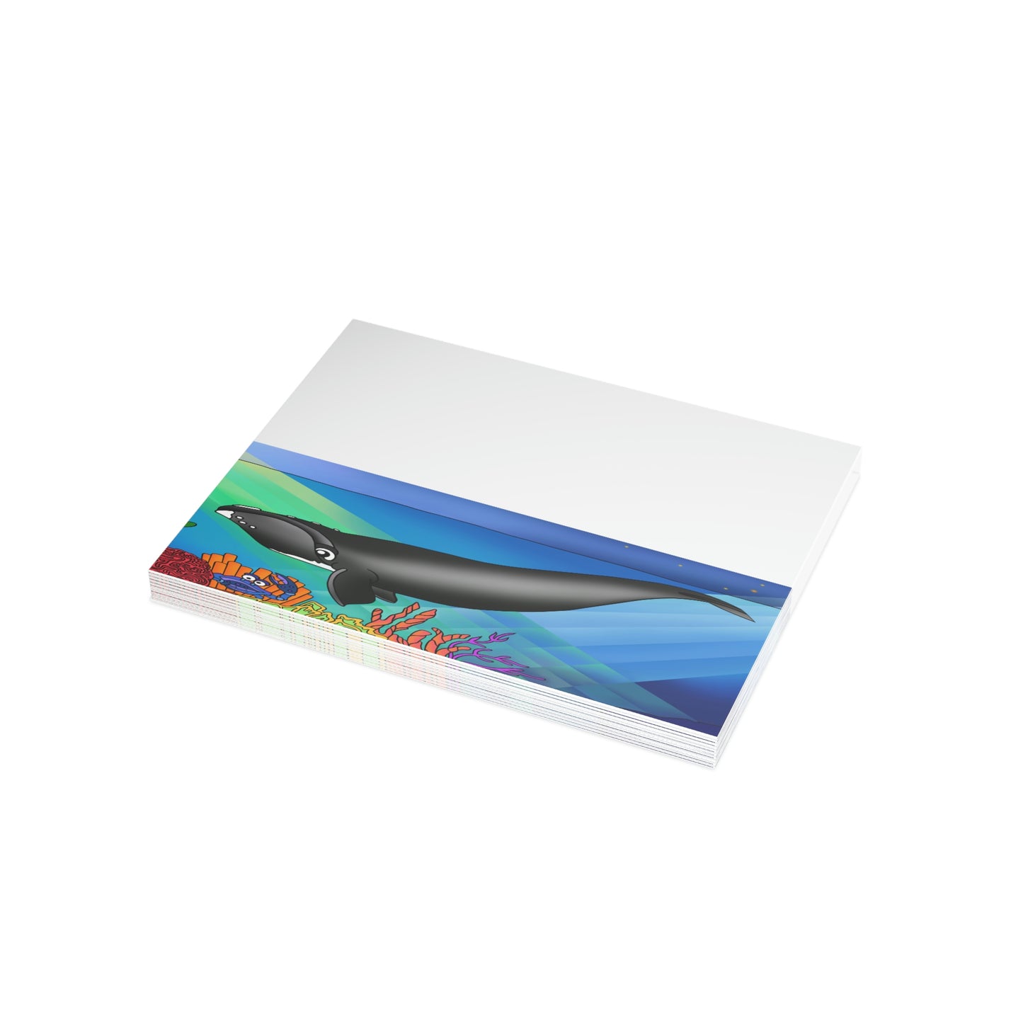 Gray Whale Greeting Cards (1, 10, 30, and 50pcs)