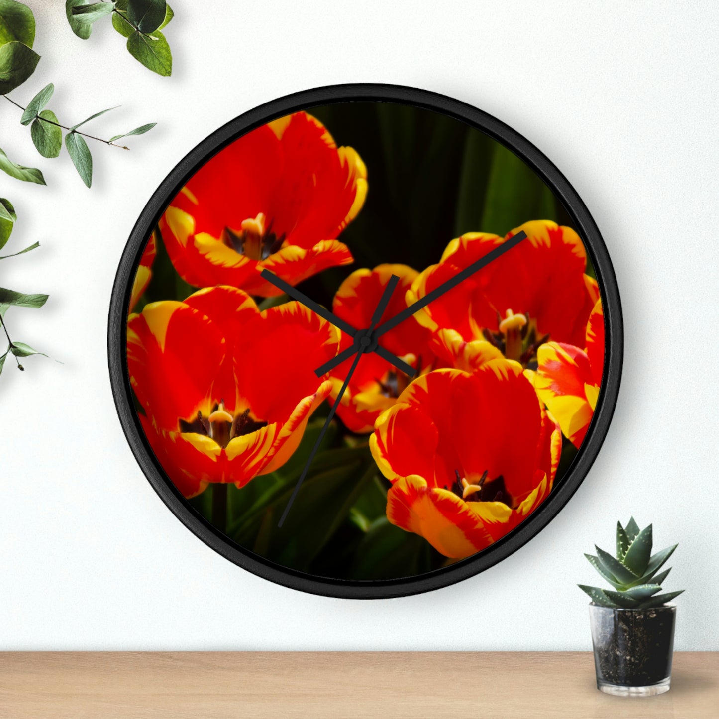 Flowers 19 Wall Clock