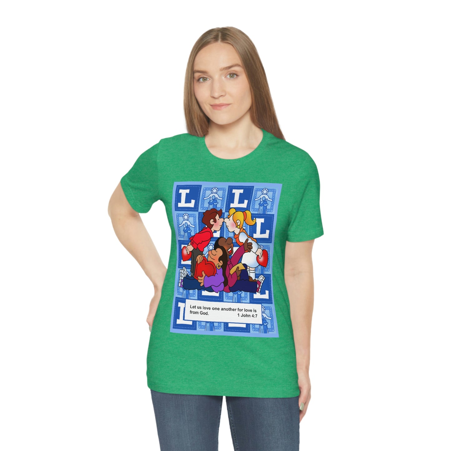 The Bible as Simple as ABC L Unisex Jersey Short Sleeve Tee