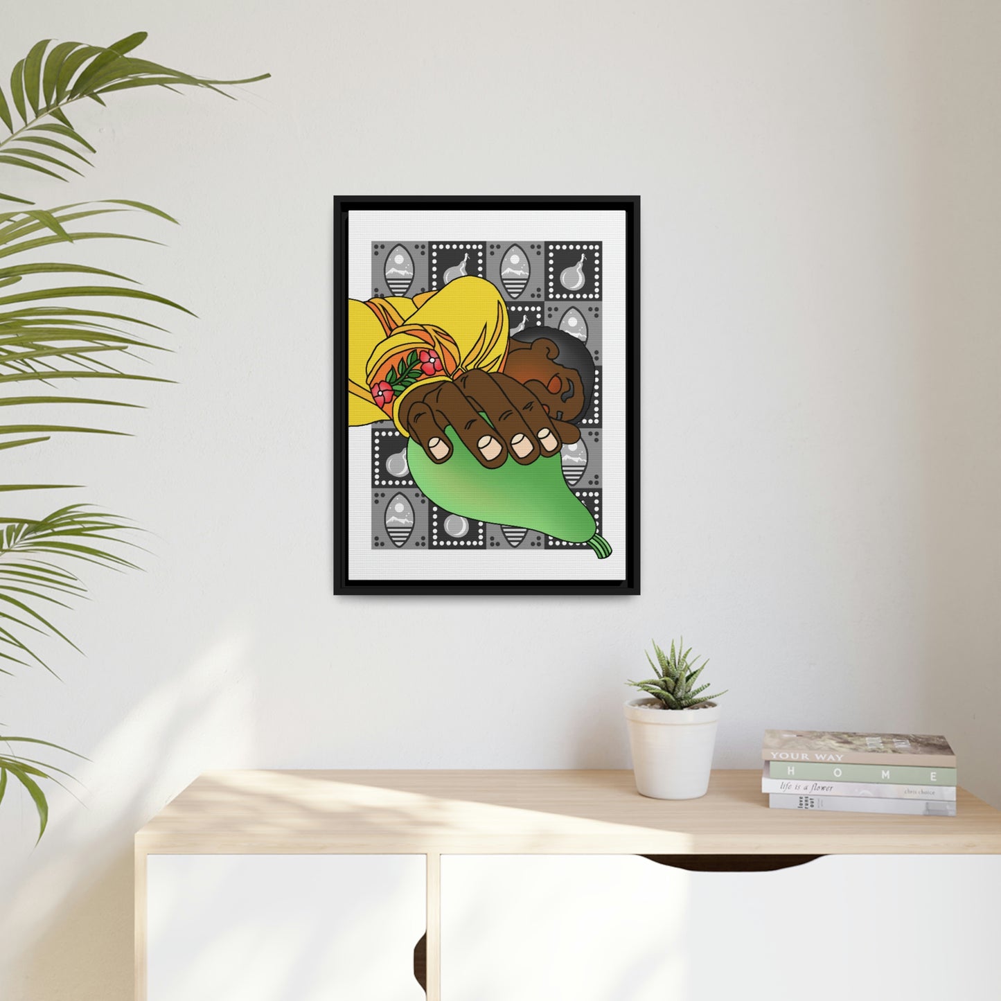 The Day that Goso Fell Matte Canvas, Black Frame