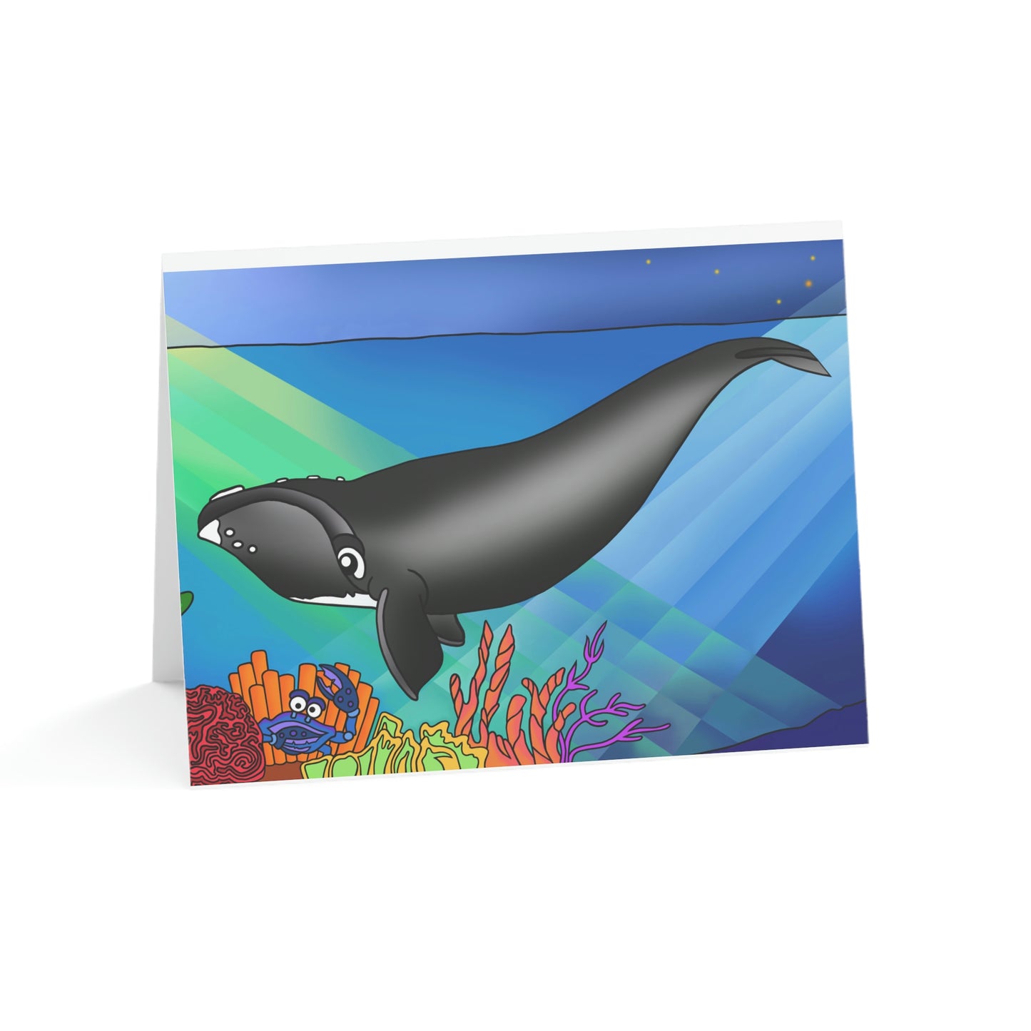 Gray Whale Greeting Cards (1, 10, 30, and 50pcs)