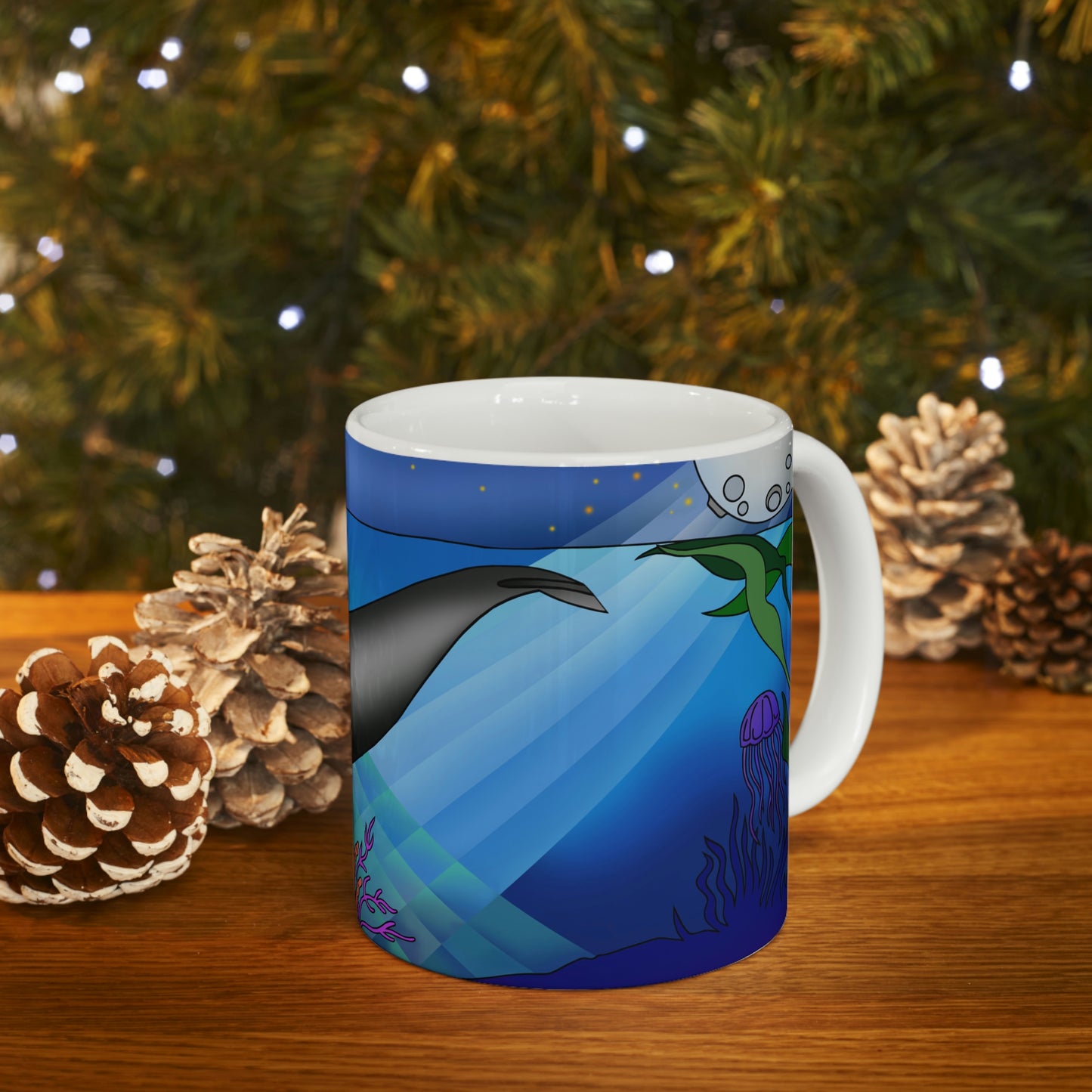 Gray Whale Ceramic Mug 11oz