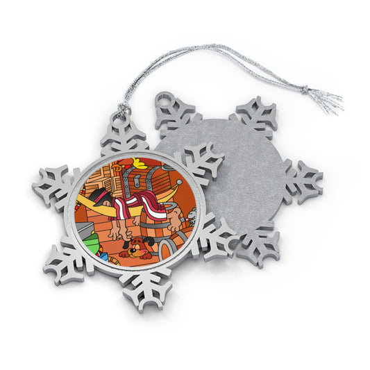 The Story of Jonah! Pewter Snowflake Ornament