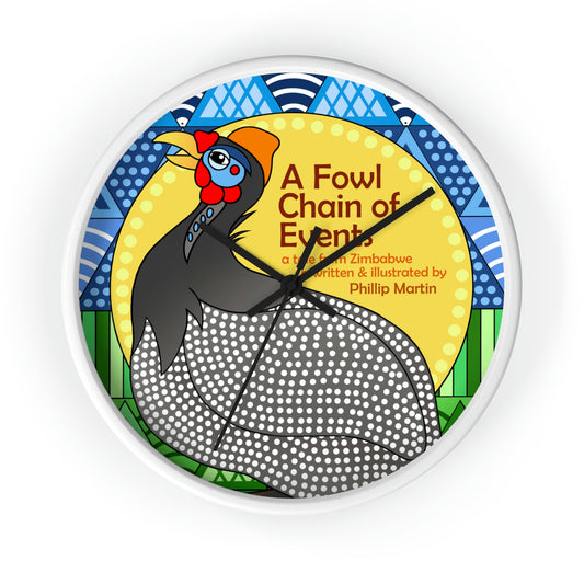 A Fowl Chain of Events Wall clock