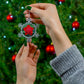 Flowers 07 Pewter Snowflake Ornament