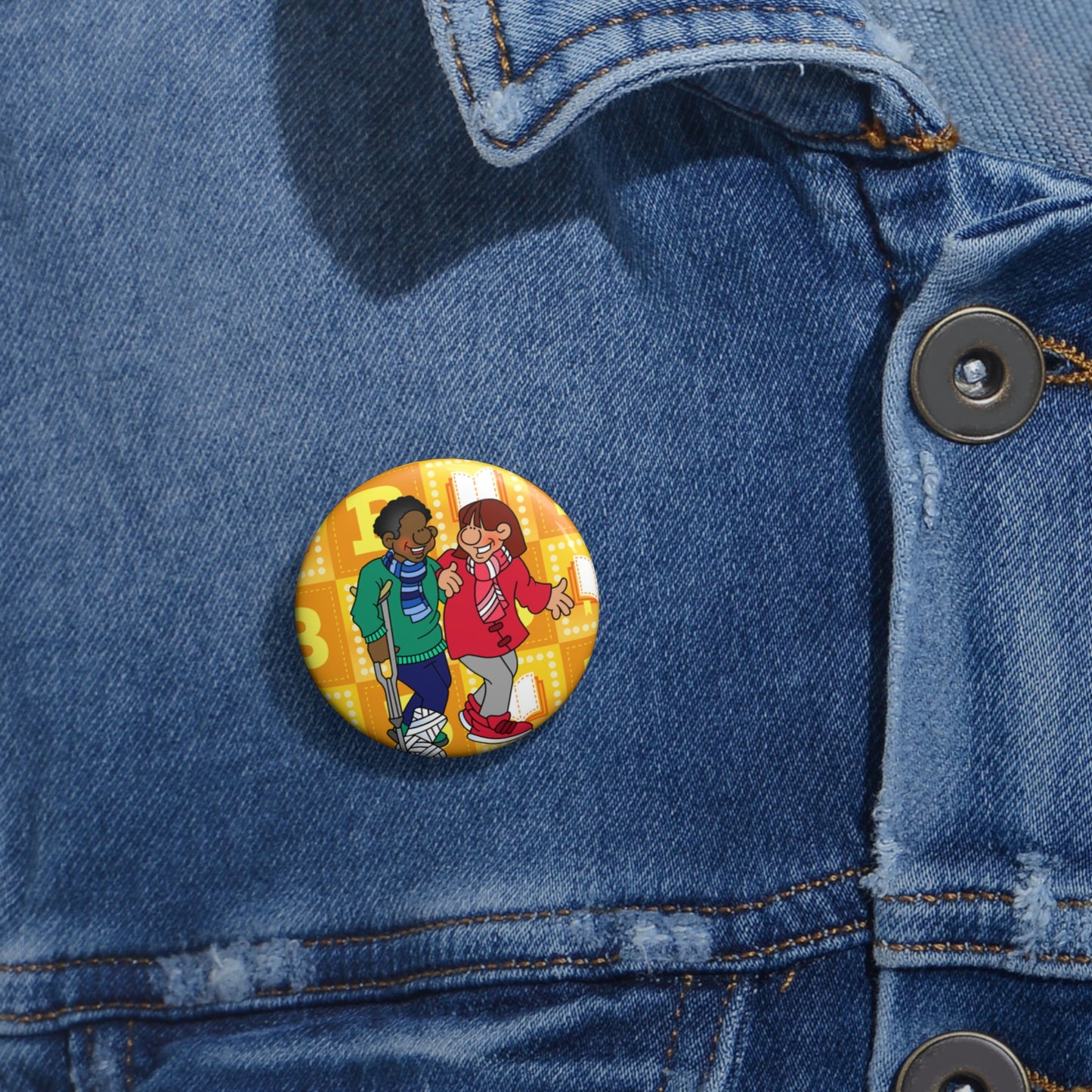 The Bible as Simple as ABC B Custom Pin Buttons