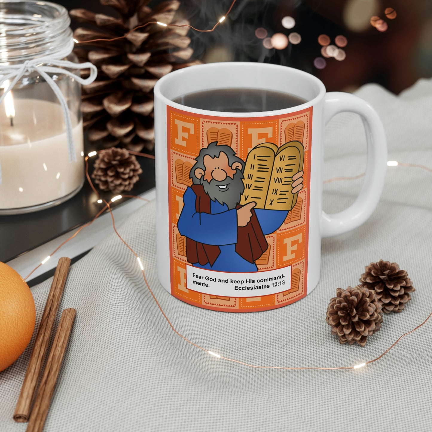 The Bible as Simple as ABC F Ceramic Mug 11oz