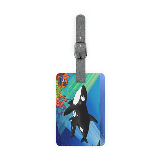 Orcas Saffiano Polyester Luggage Tag, Rectangle