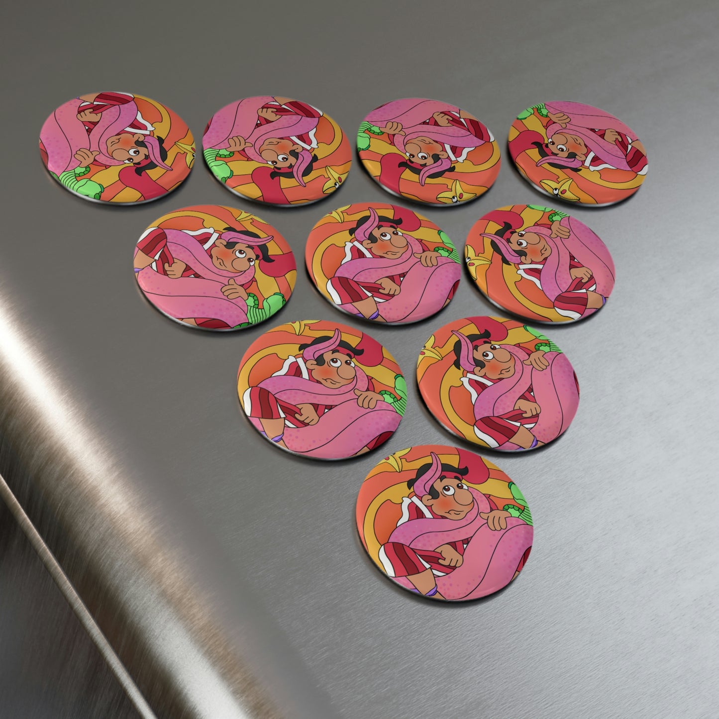 The Story of Jonah Button Magnet, Round (1 & 10 pcs)