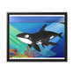 Orcas Matte Canvas, Black Frame