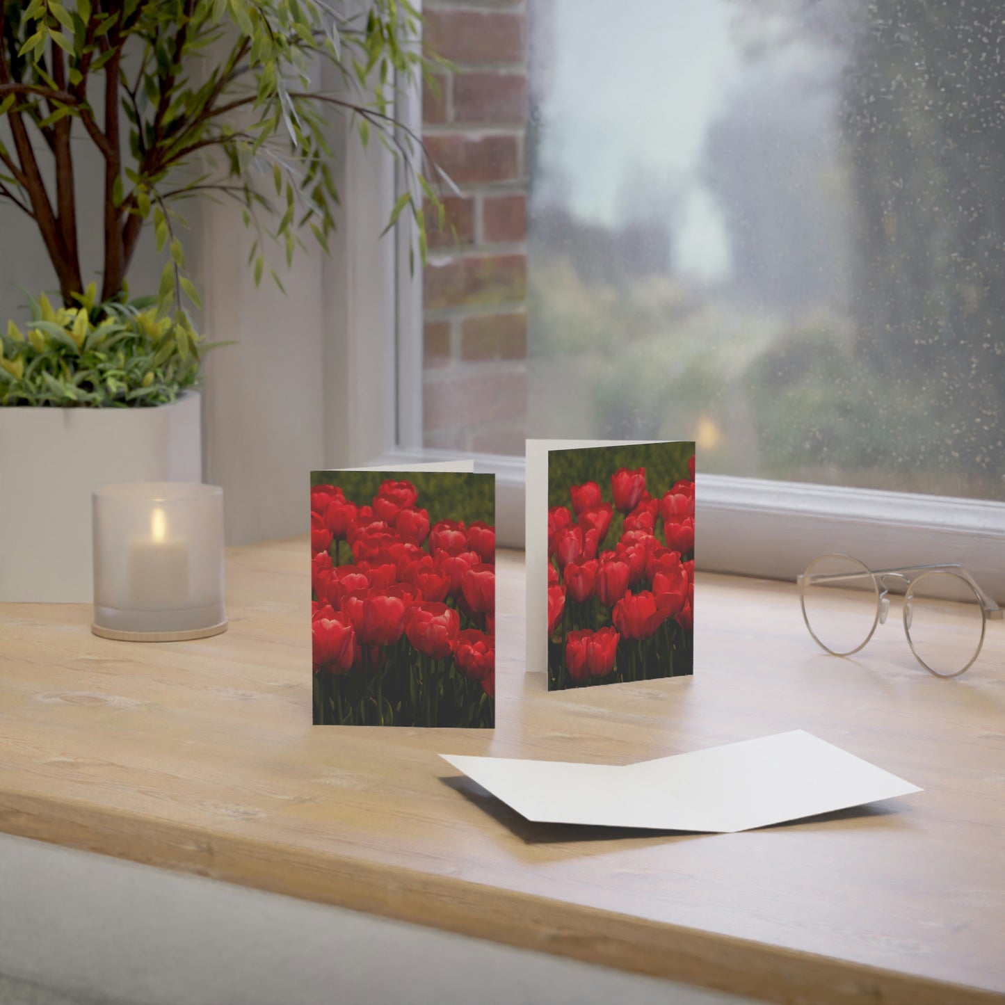 Flowers 22 Greeting Cards (1, 10, 30, and 50pcs)