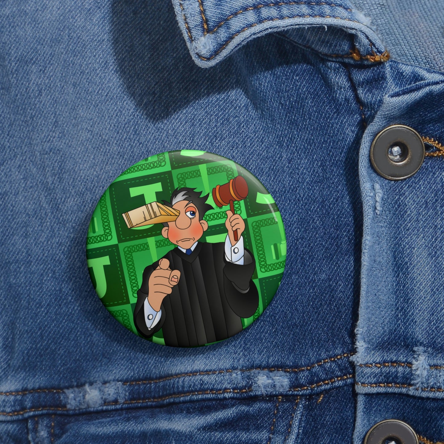 The Bible as Simple as ABC J Custom Pin Buttons