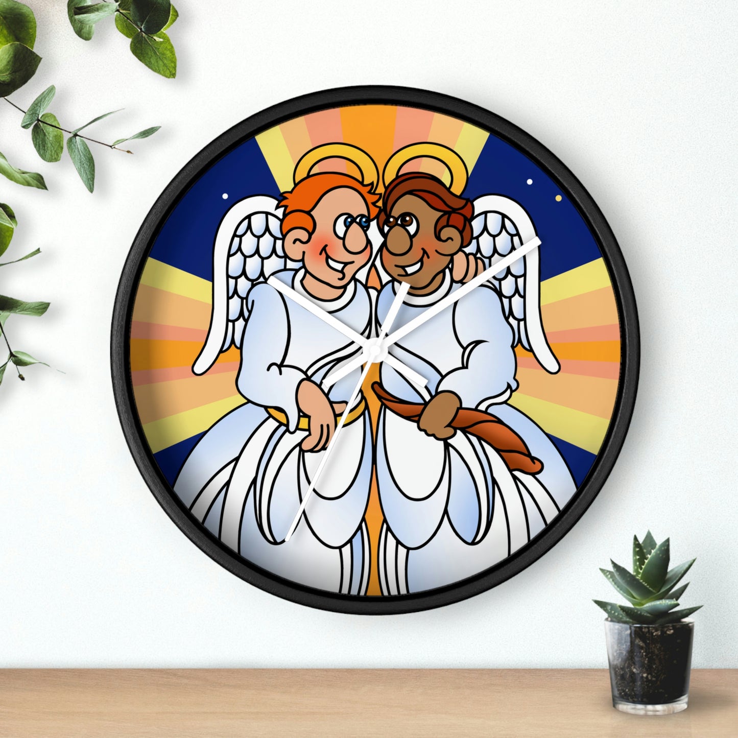 Hark and Harold Angel Sing Wall clock