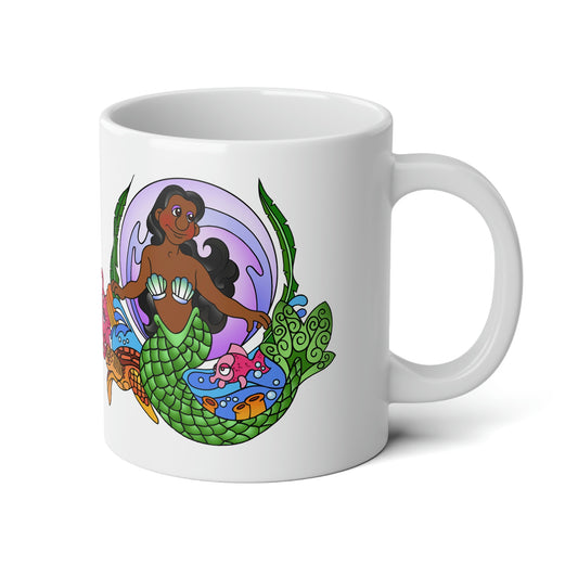 Mermaid!!! Jumbo Mug, 20oz