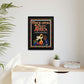 Once Upon West Africa!! Matte Canvas, Black Frame