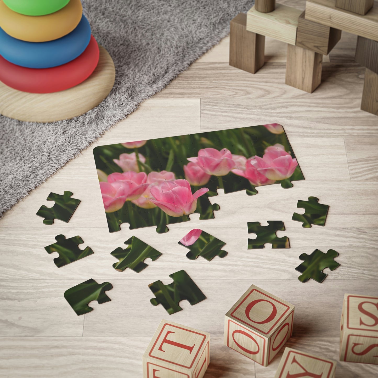 Flowers 17 Kids' Puzzle, 30-Piece