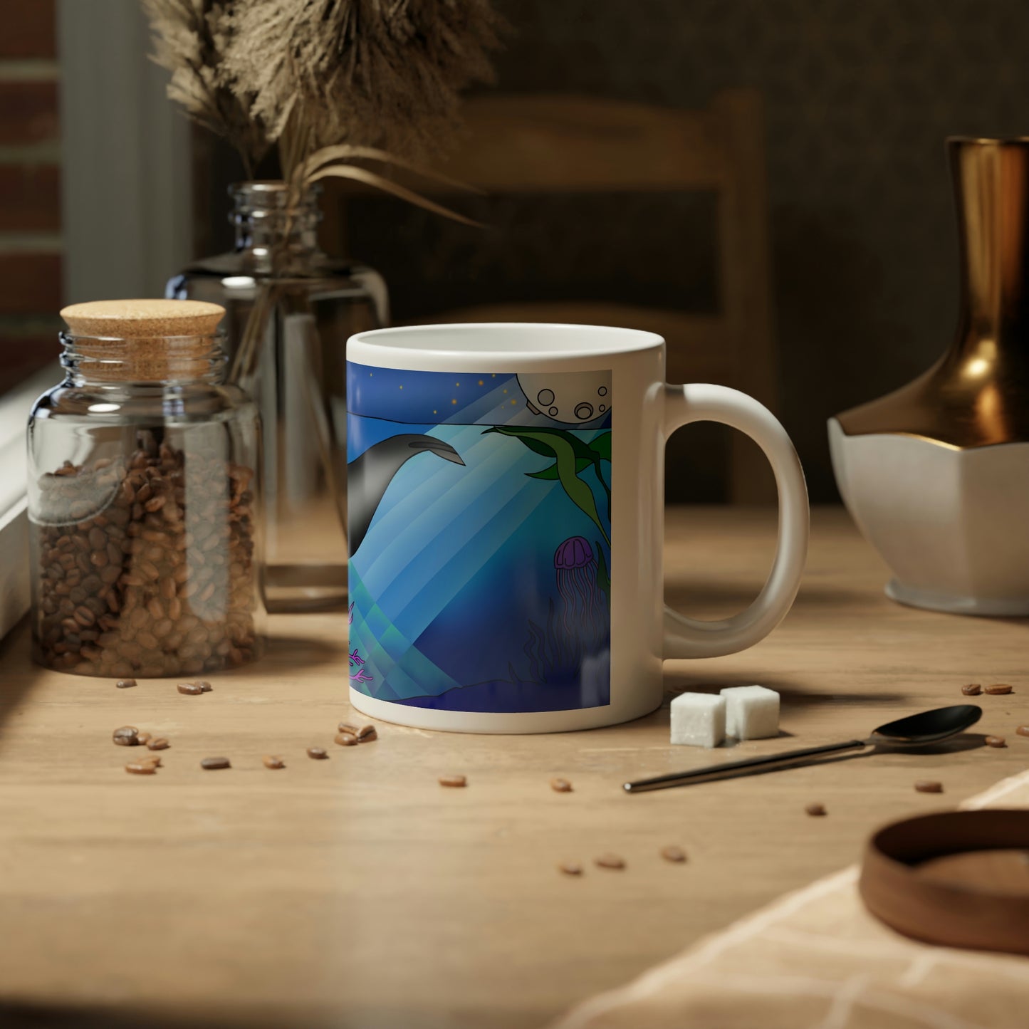 Gray Whale Jumbo Mug, 20oz