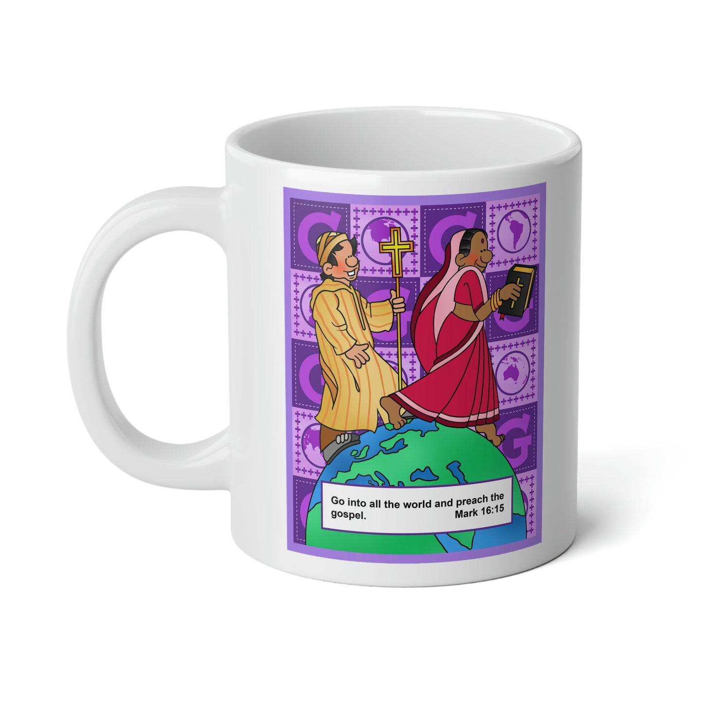 The Bible as Simple as ABC G Jumbo Mug, 20oz