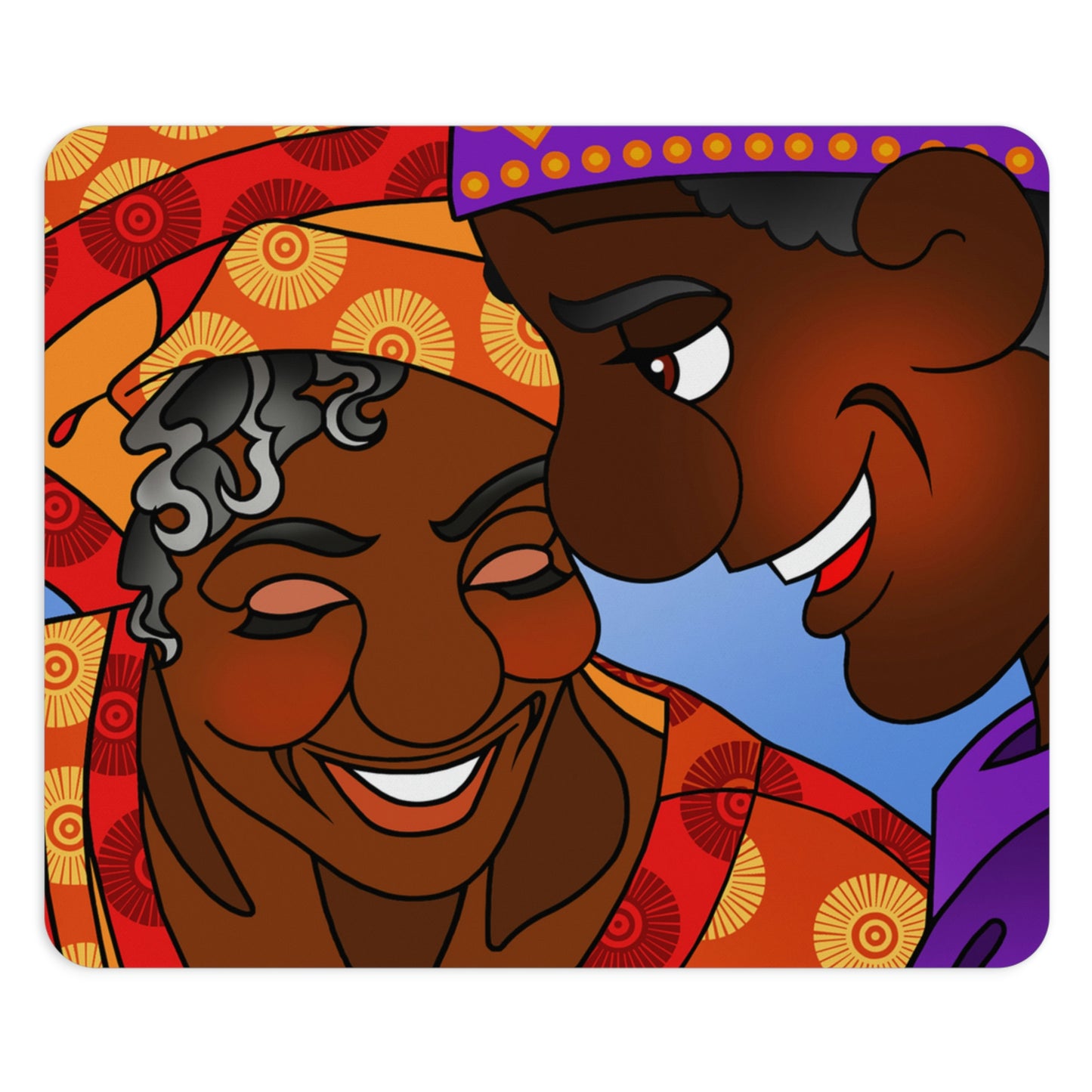 The Paramount Chief and One Wise Woman rectangle Mouse Pad