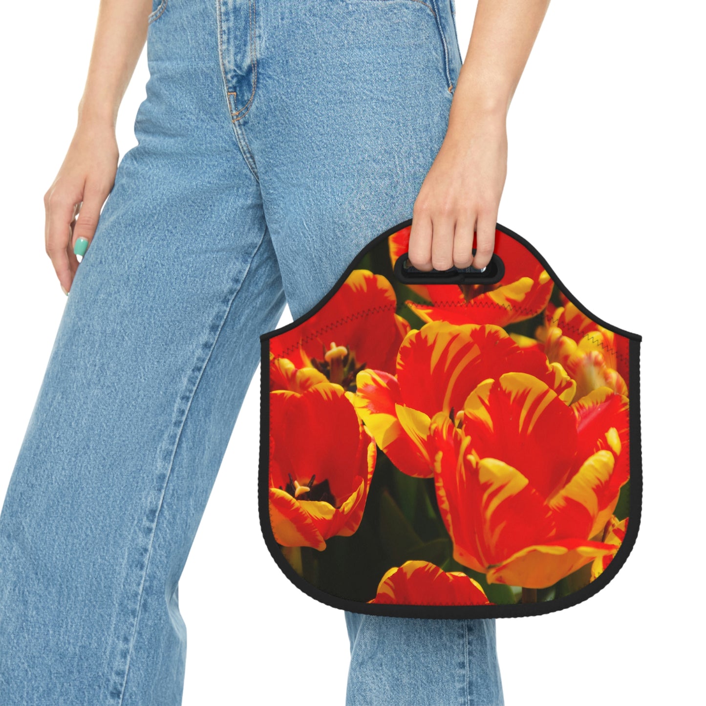 Flowers 19 Neoprene Lunch Bag