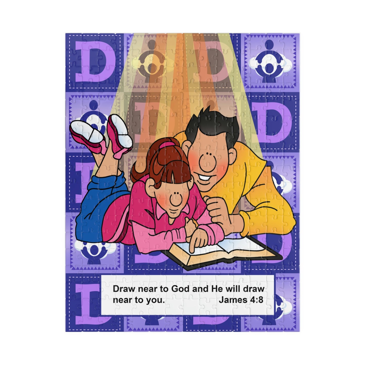 The Bible as Simple as ABC D Puzzle (110, 252, 500, 1014-piece)